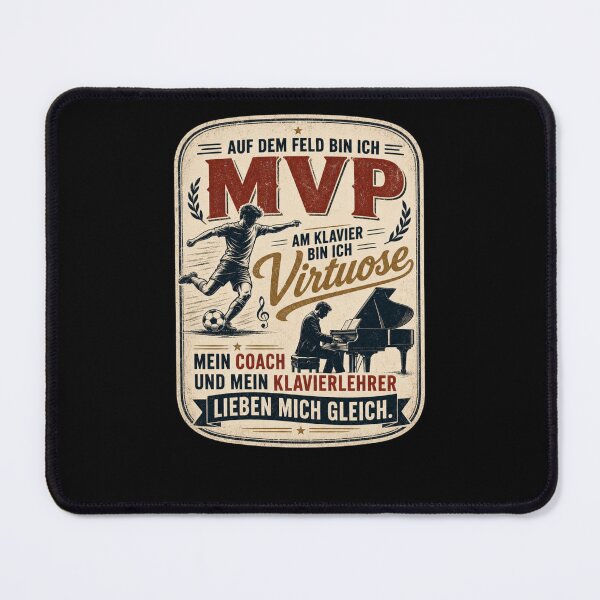 Item preview, On the field I'm MVP, at the piano I'm a virtuoso – my coach and my piano teacher love me equally. designed and sold by FreshPixelArt.