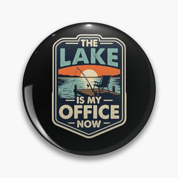 Item preview, The Lake Is My Office Now - Funny Fishing Retirement Shirt Lake Life Gift designed and sold by 519xdesign.