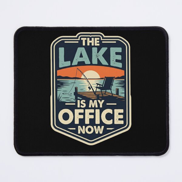 Item preview, The Lake Is My Office Now - Funny Fishing Retirement Shirt Lake Life Gift designed and sold by 519xdesign.