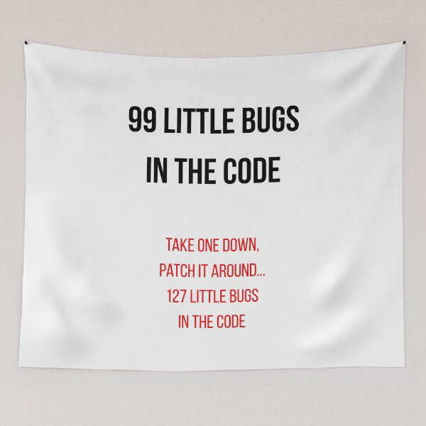 Item preview, 99 Little Bugs In The Code Funny Programmer Developer Shirt designed and sold by CodeAndLaugh.