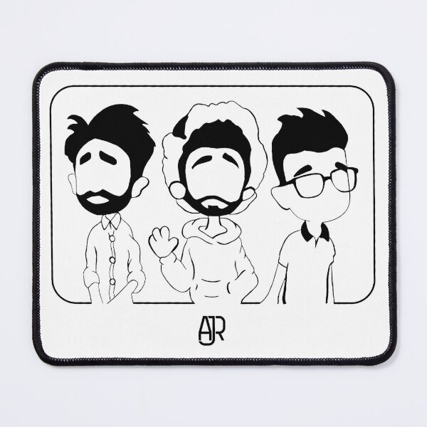Item preview, AJR Band Chibi Cartoon Character Silhouette Minimalist Line Art Design designed and sold by CiranoSkasnot.