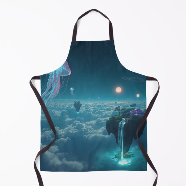 Item preview, Floating Sky Reef Bioluminescent Fantasy Landscape designed and sold by Luminous Wilds.