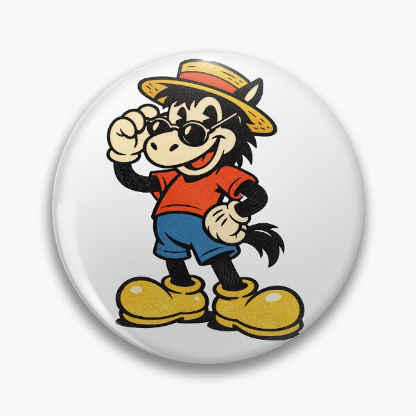 Item preview, Sticker - Decal - Playful Donkey – Retro Cool designed and sold by ForeverPrintsOK.