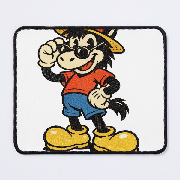 Item preview, Sticker - Decal - Playful Donkey – Retro Cool designed and sold by ForeverPrintsOK.