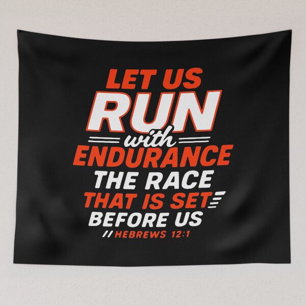 Item preview, Hebrews 12:1 Run With Endurance The Race That Is Set Before Us designed and sold by plushism.