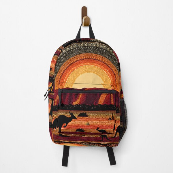 Item preview, Aboriginal Inspired Dot Art - Ayers Rock Uluru Sunset designed and sold by GrinGalore.