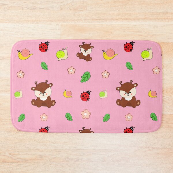 Item preview, Cute Kawaii Deer Pastel Woodland Seamless Pattern Design designed and sold by NadDot.