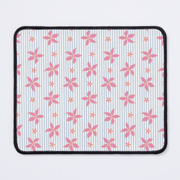 Item preview, Pink tropical flower stripe floral pattern designed and sold by Design by Ishika.