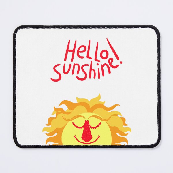Item preview, Hello sunshine, whimsical sun typography designed and sold by natinart.