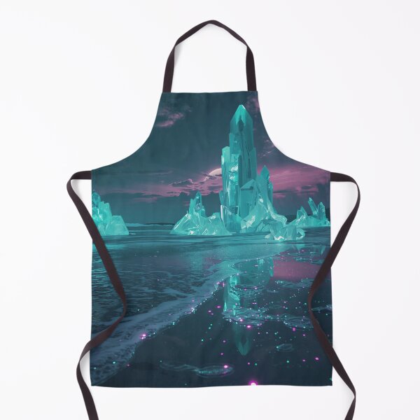 Item preview, Quantum Crystal Ocean Fantasy Sci-Fi Landscape designed and sold by Luminous Wilds.