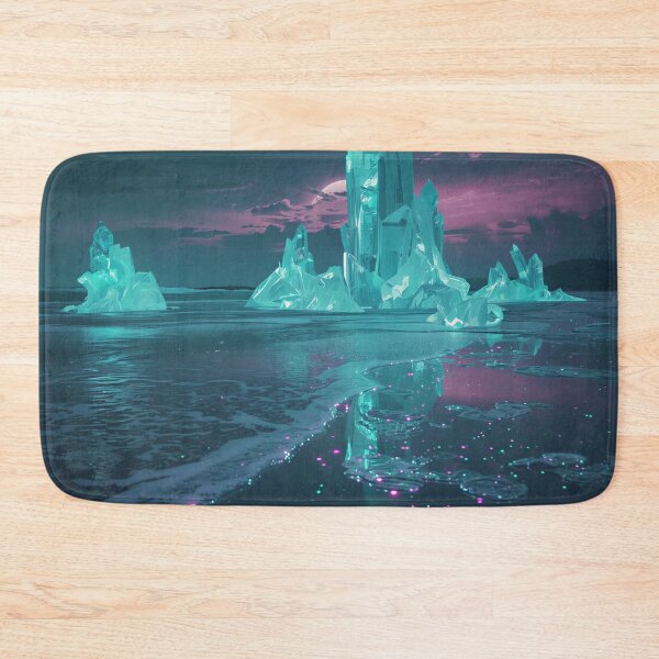 Item preview, Quantum Crystal Ocean Fantasy Sci-Fi Landscape designed and sold by Luminous Wilds.