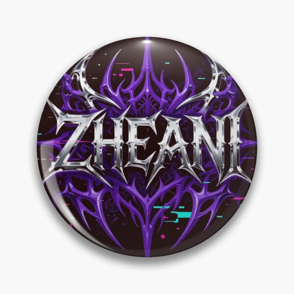 Item preview, Zheani Chrome Tribal Glitch Aesthetic Metal Logo designed and sold by Astro Technical.