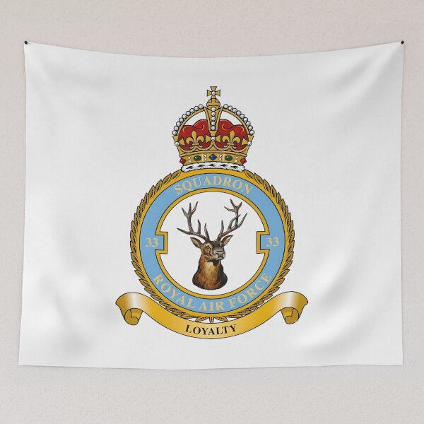 Item preview, No. 33 Squadron Royal Air Force Crest designed and sold by CharlieDesings.