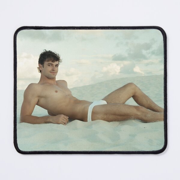 Item preview, Retro Summer Vibes: Vintage 1950s Male Pin-Up Beach Art designed and sold by gayishdesign.