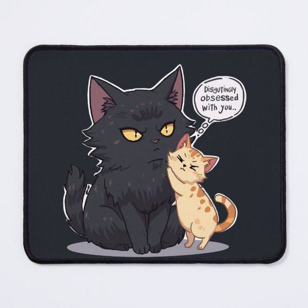 Item preview, Disgustingly Obsessed With You Funny Cats Illustration designed and sold by alvinavery.