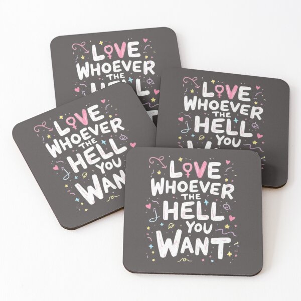 Item preview, Love Whoever The Hell You Want | LGBTQ+ Pride Quote | Funny Inclusive Love Design | Pride Gift designed and sold by The Sandy Design Store.