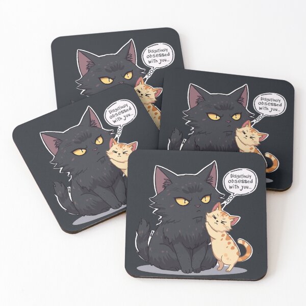 Item preview, Disgustingly Obsessed With You Funny Cats Illustration designed and sold by alvinavery.