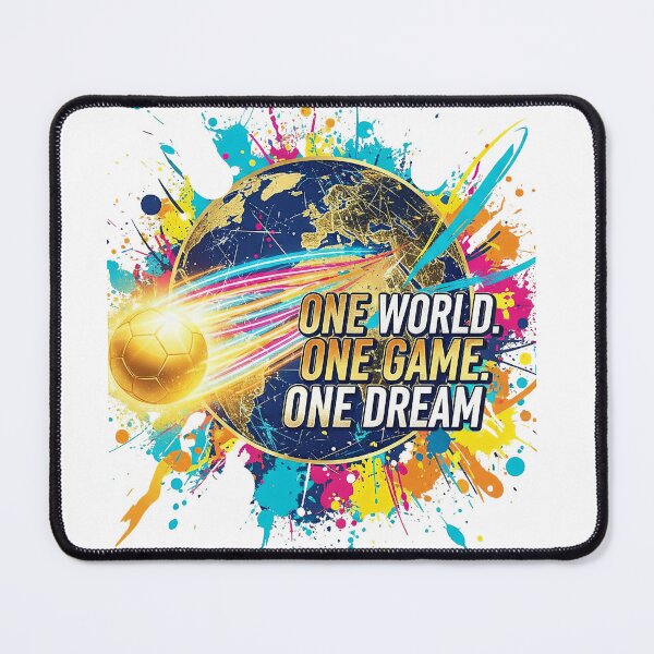Item preview, One World One Game One Dream | World Cup Football Streetwear Design designed and sold by bazstees54.