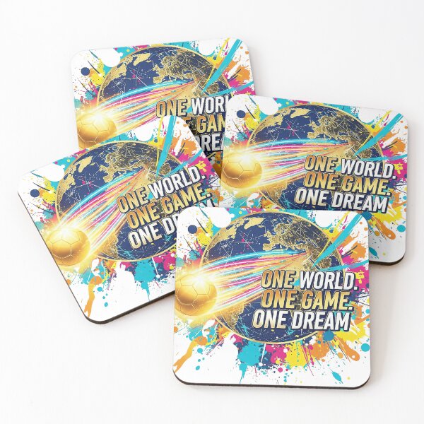 Item preview, One World One Game One Dream | World Cup Football Streetwear Design designed and sold by bazstees54.