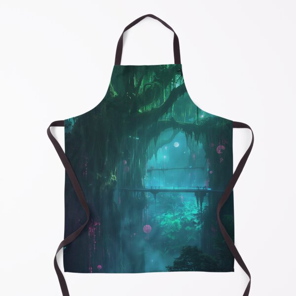 Item preview, Astral Bioluminescent Jungle Fantasy Landscape designed and sold by Luminous Wilds.