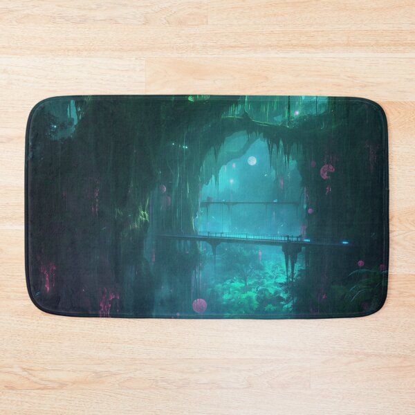 Item preview, Astral Bioluminescent Jungle Fantasy Landscape designed and sold by Luminous Wilds.