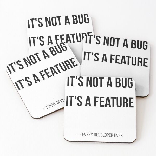 Item preview, It's Not A Bug It's A Feature Funny Developer Shirt Tags: designed and sold by CodeAndLaugh.