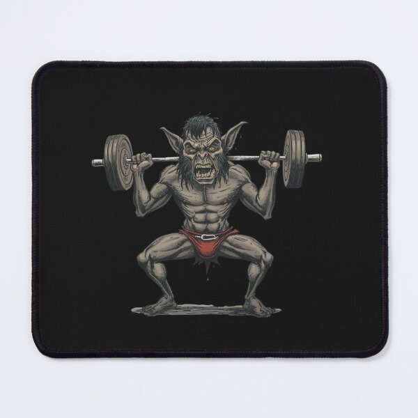 Item preview, Squat Goblin – Funny Gym Creature designed and sold by Sparkofart07.