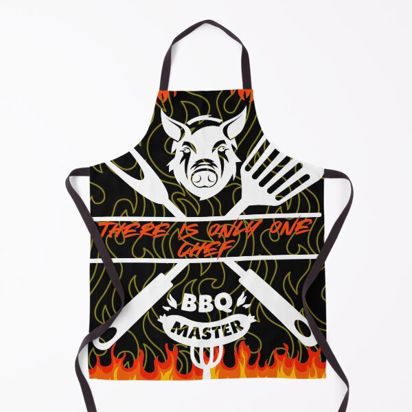 Item preview, 'There is only one chef' Apron designed and sold by Taffs-Designs.