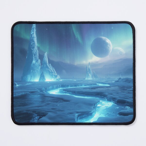 Item preview, Frozen Aurora Alien Fantasy Landscape designed and sold by Luminous Wilds.