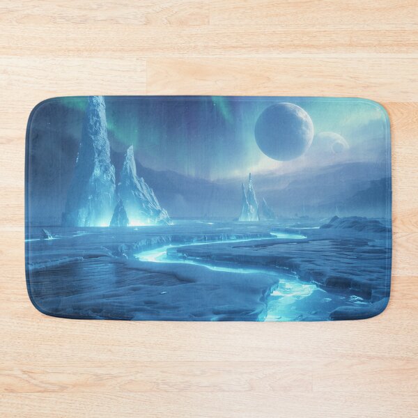 Item preview, Frozen Aurora Alien Fantasy Landscape designed and sold by Luminous Wilds.
