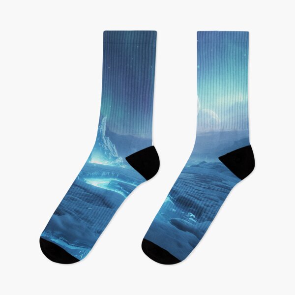 Item preview, Frozen Aurora Alien Fantasy Landscape designed and sold by Luminous Wilds.