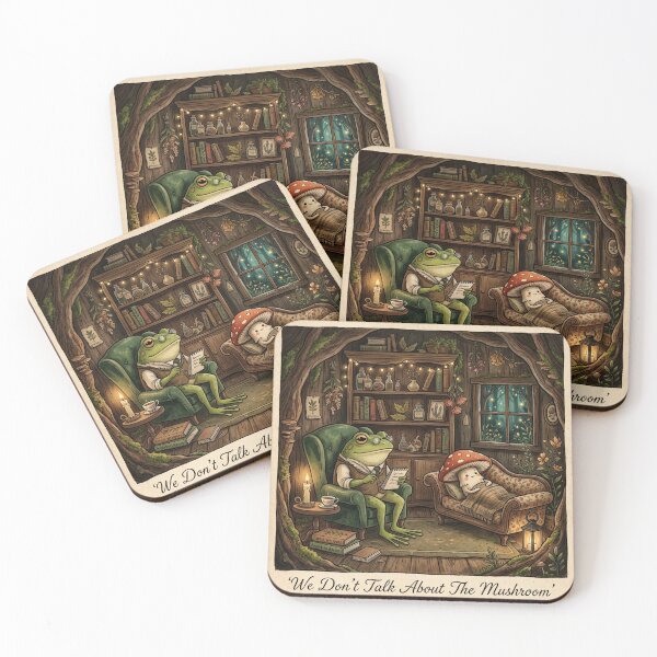 Item preview, Therapy Goblin Frog Art Print | Cottagecore Mental Health Humor Goblincore Wall Art designed and sold by vaggleTown.