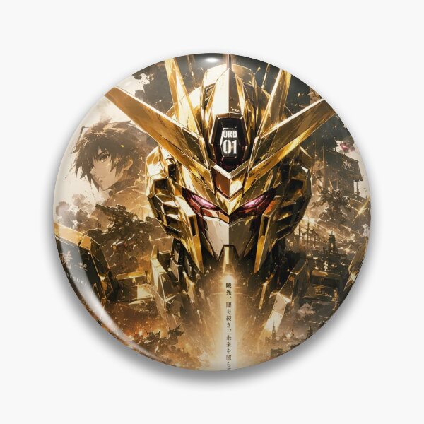 Item preview, Akatsuki Gundam The Light of Dawn | ORB-01 Golden Mobile Suit Anime Mecha Poster | Gundam SEED Destiny Art designed and sold by Dyan4.