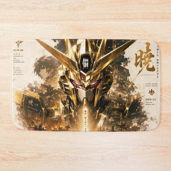 Item preview, Akatsuki Gundam The Light of Dawn | ORB-01 Golden Mobile Suit Anime Mecha Poster | Gundam SEED Destiny Art designed and sold by Dyan4.