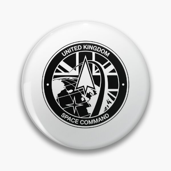 Item preview, United Kingdom Space Command Emblem (Black and White Version) designed and sold by CharlieDesings.