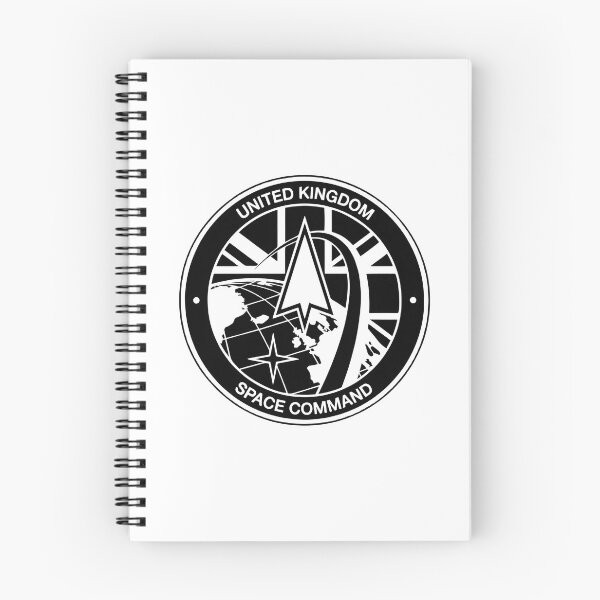 Item preview, United Kingdom Space Command Emblem (Black and White Version) designed and sold by CharlieDesings.