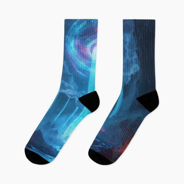 Item preview, Floating Waterfall Galaxy Sci-Fi Fantasy Landscape designed and sold by Luminous Wilds.