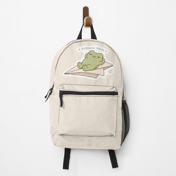 Item preview, Airplane Mode Frog Sticker | Cute Cozy Pastel Aesthetic designed and sold by Pransis_Diginer_26.