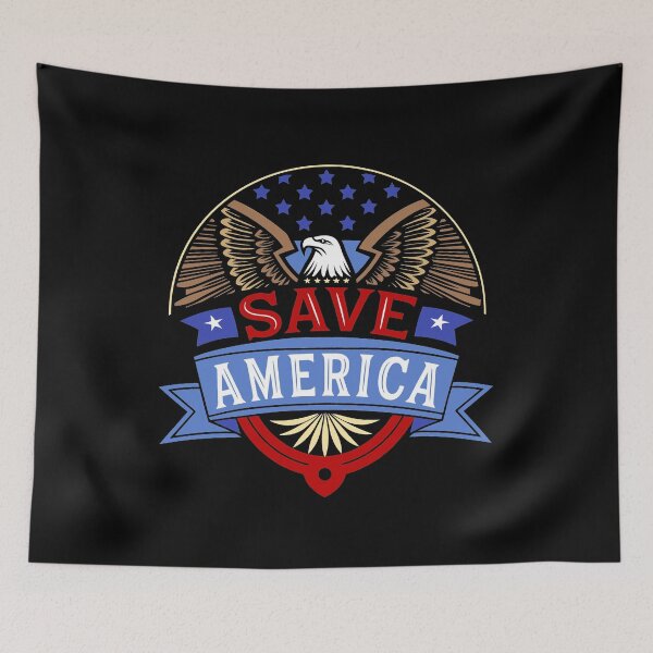 Item preview, Patriotic Save America Bald Eagle USA Design designed and sold by AntiqueImages.