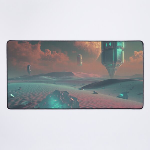 Item preview, Luminescent Alien Desert Fantasy Landscape designed and sold by Luminous Wilds.
