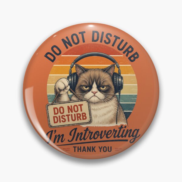 Item preview, Do Not Disturb I’m Introverting Cat Vintage Shirt | Funny Introvert Cat Lover Design designed and sold by Zenvique Art.