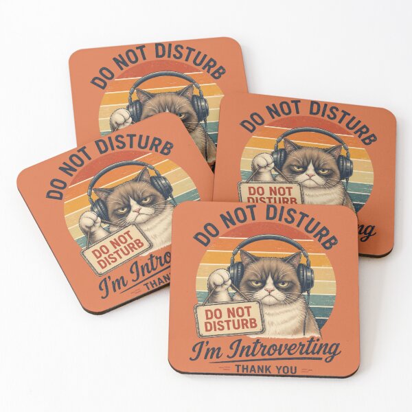 Item preview, Do Not Disturb I’m Introverting Cat Vintage Shirt | Funny Introvert Cat Lover Design designed and sold by Zenvique Art.