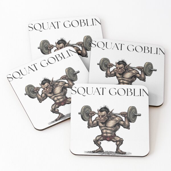 Item preview, Squat Goblin – Funny Gym Creature designed and sold by Sparkofart07.