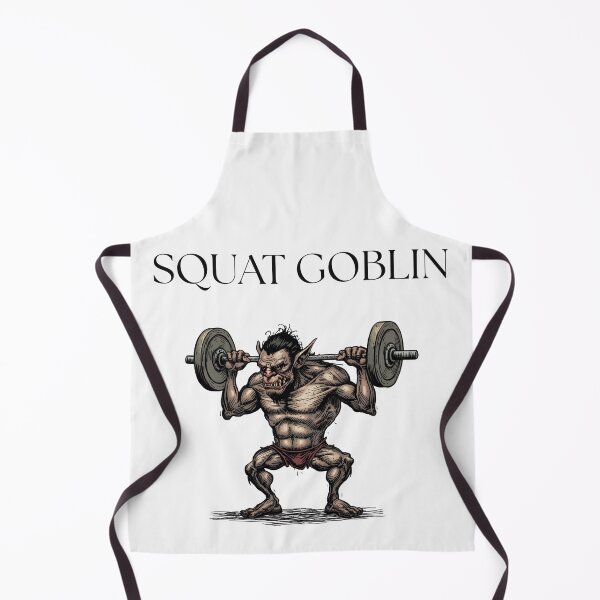Item preview, Squat Goblin – Funny Gym Creature designed and sold by Sparkofart07.