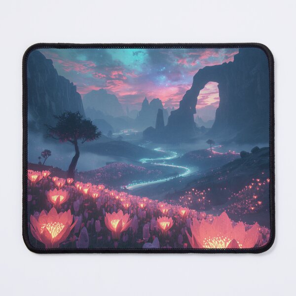 Item preview, Cosmic Bloom Alien Fantasy Landscape designed and sold by Luminous Wilds.
