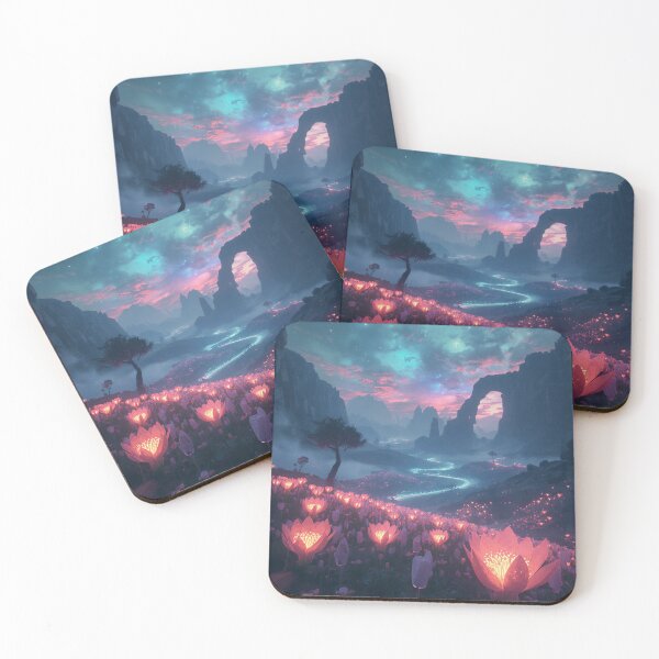 Item preview, Cosmic Bloom Alien Fantasy Landscape designed and sold by Luminous Wilds.