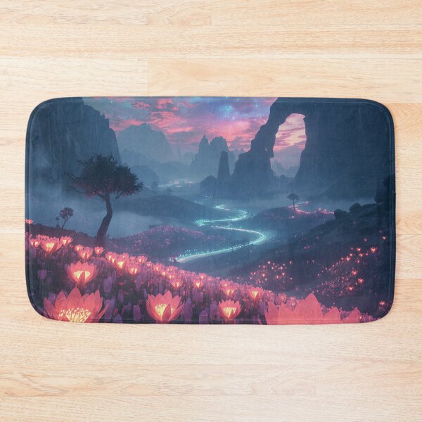 Item preview, Cosmic Bloom Alien Fantasy Landscape designed and sold by Luminous Wilds.