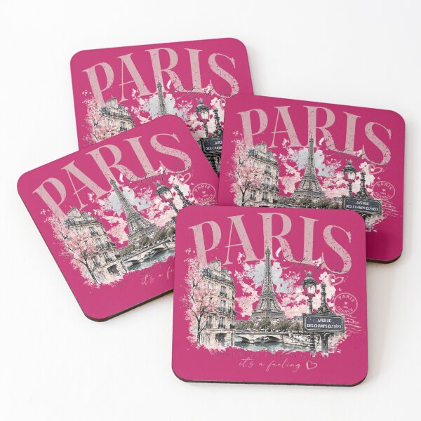 Item preview, Paris City of Love Vintage Travel Poster – Paris France T-Shirt Design | Eiffel Tower Romantic Graphic designed and sold by tata62.