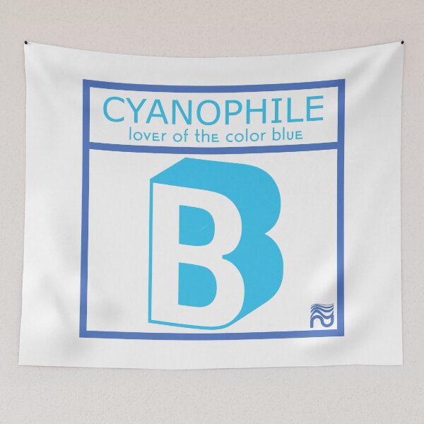 Item preview, Cyanophile - Lover of Blue designed and sold by neuromixart.