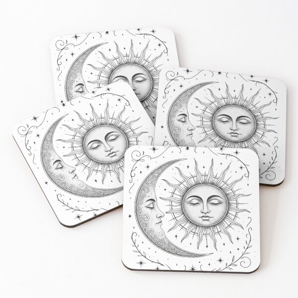 Item preview,  Boho Celestial Moon and Radiant Sun Spiritual Pattern, Mystical, Artsy, Aesthetic, Spiritual Boho designed and sold by toongstudio.